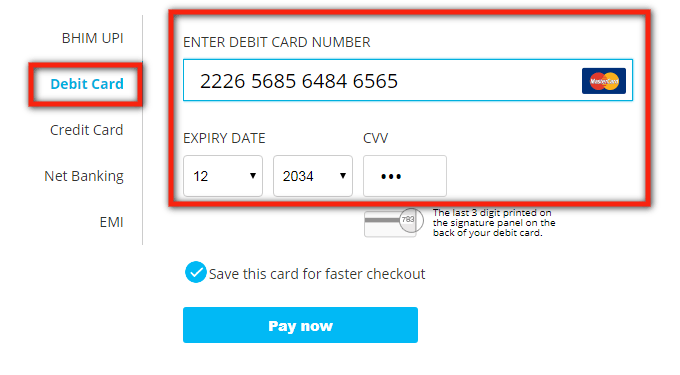 Debit Card se Online Payment Kaise Kare