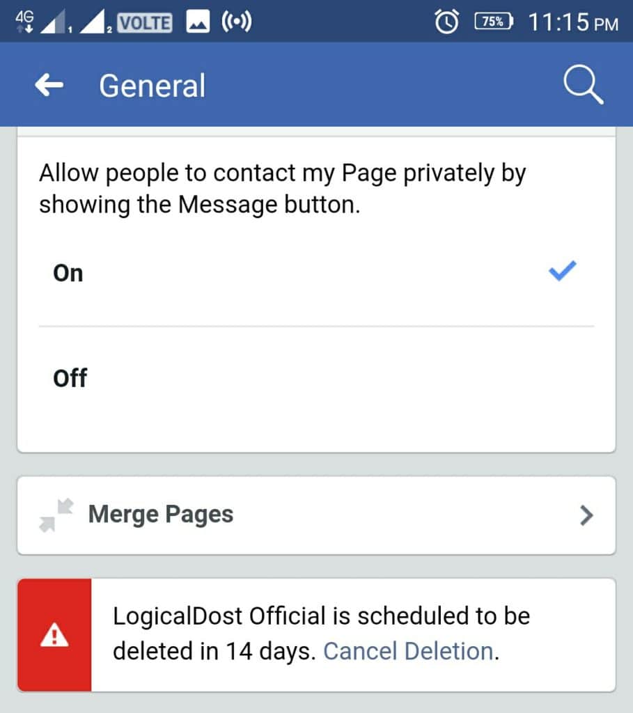 Facebook Page Delete Kaise Kare