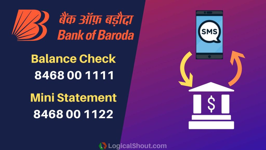 bank of baroda current account balance check number