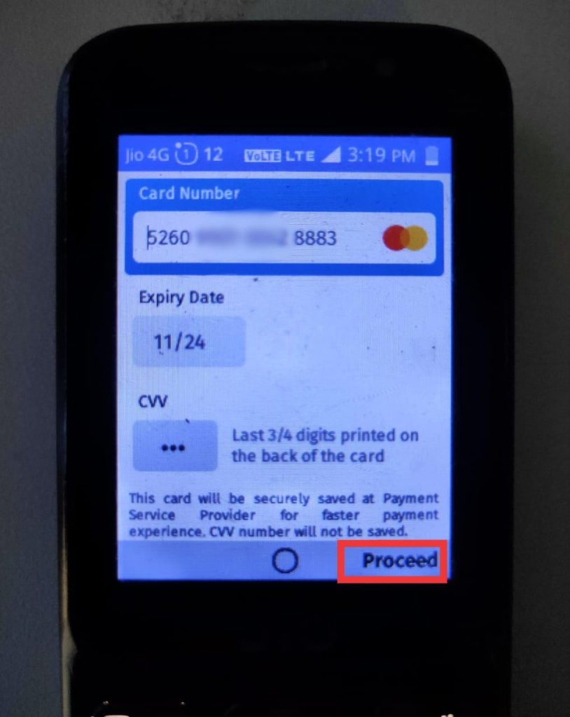 Jio Phone MyJio App Recharge Debit Card
