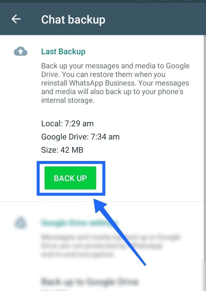 WhatsApp Backup Kaise Le Step 8