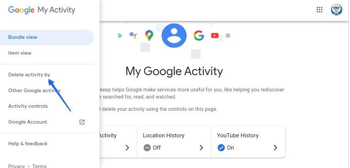 Google browser history delete 