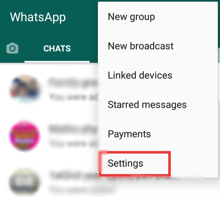 WhatsApp setting to enable fingerprint sensor