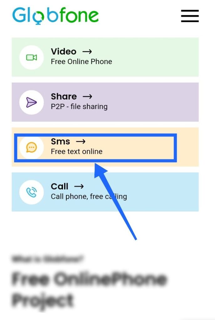 globfone free sms service