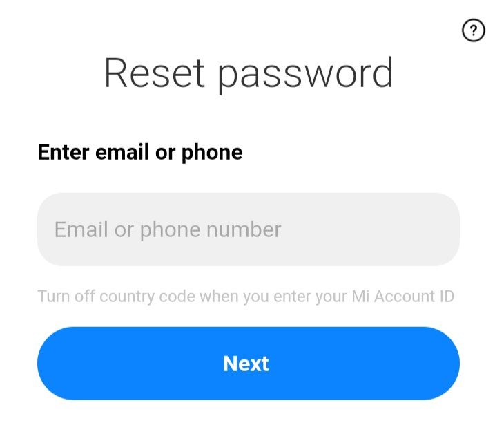 Privacy password reset