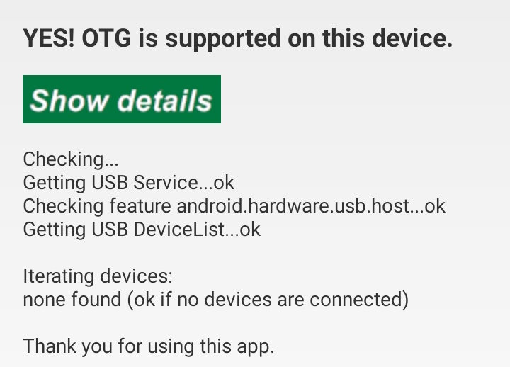 otg support test app