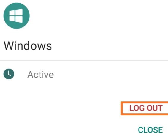 Logout from all device WhatsApp