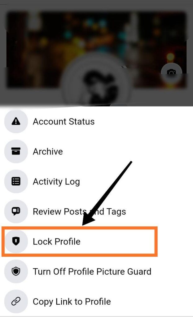 facebook profile lock setting 