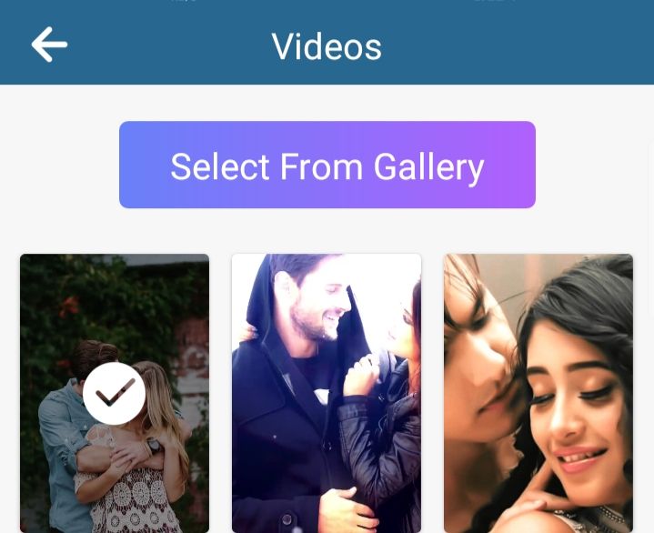 video ringtone selection from gallery