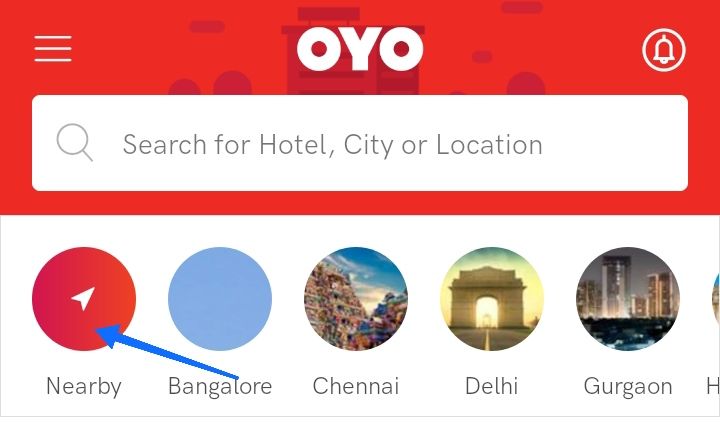 search oyo rooms