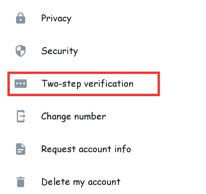 Whatsapp Two step verification