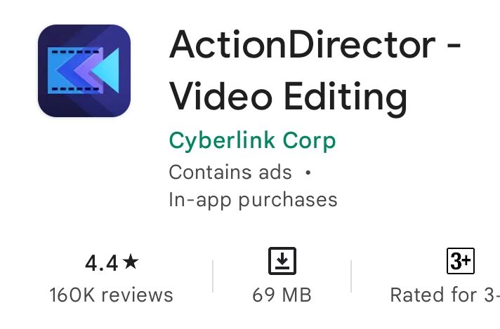 ActionDirector Best Video Editing App