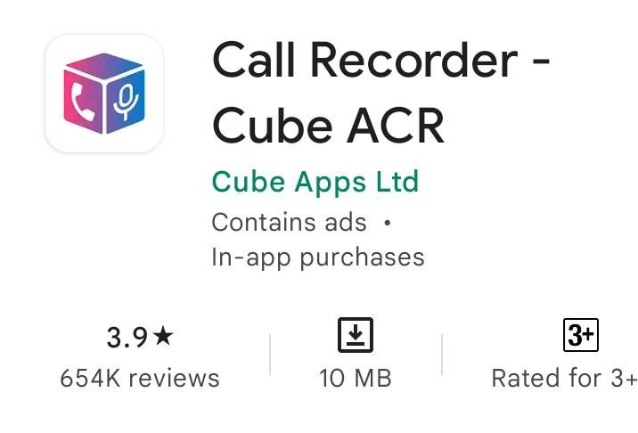 Call Recorder-Cube ACR