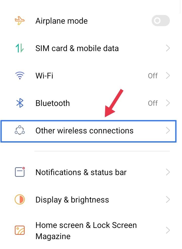 Other Wireless Connection Par Click Kare