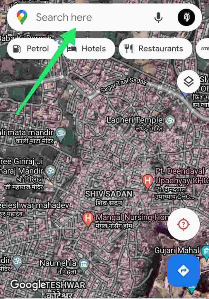 search location in google map