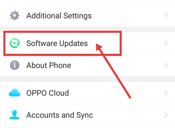 mobile update settings